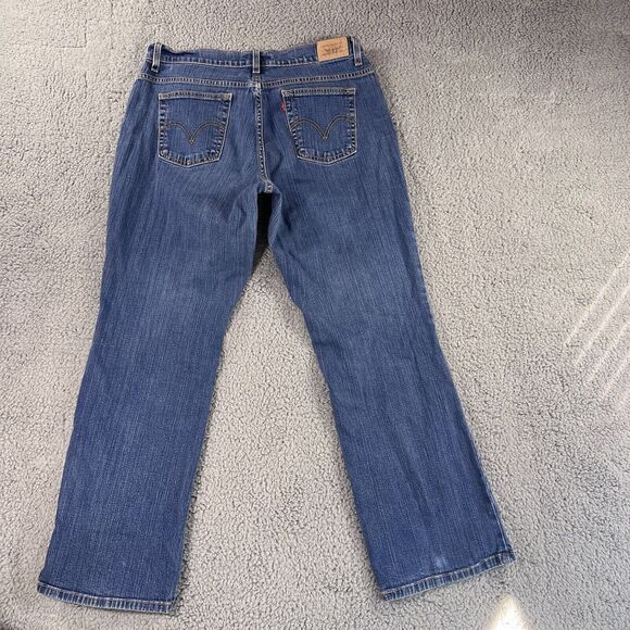 Levis 550 Relaxed Bootcut Jeans Women 16 High Rise Medium Wash Western Casual - Picture 2 of 11